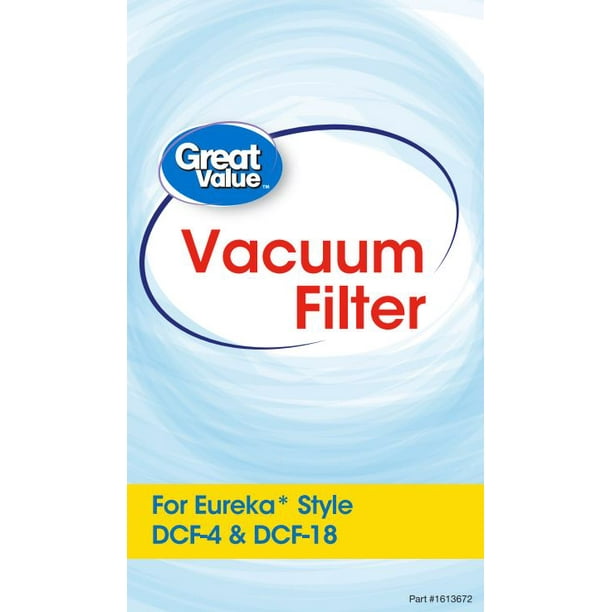 GOLDTONE Replacement Vacuum Filter Fits EUREKA DCF-4 DCF-18 Washable & Reusable Long-Life Vacuum Filter Replaces Eureka GE DCF1 DCF4 DCF18 Part # 62132 63073 61770 3690 18505 28608-1 28608B-1 2 PACK 